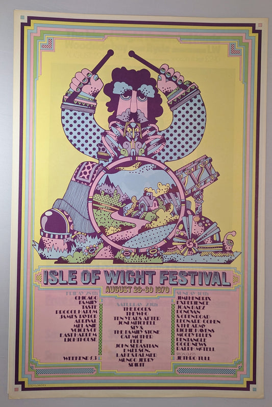 Isle Of Wight Poster, Jimmy Hendrix