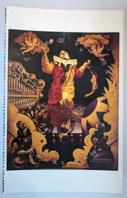 Rolling Stones Pearl Jam Uncut Proof Poster 1997