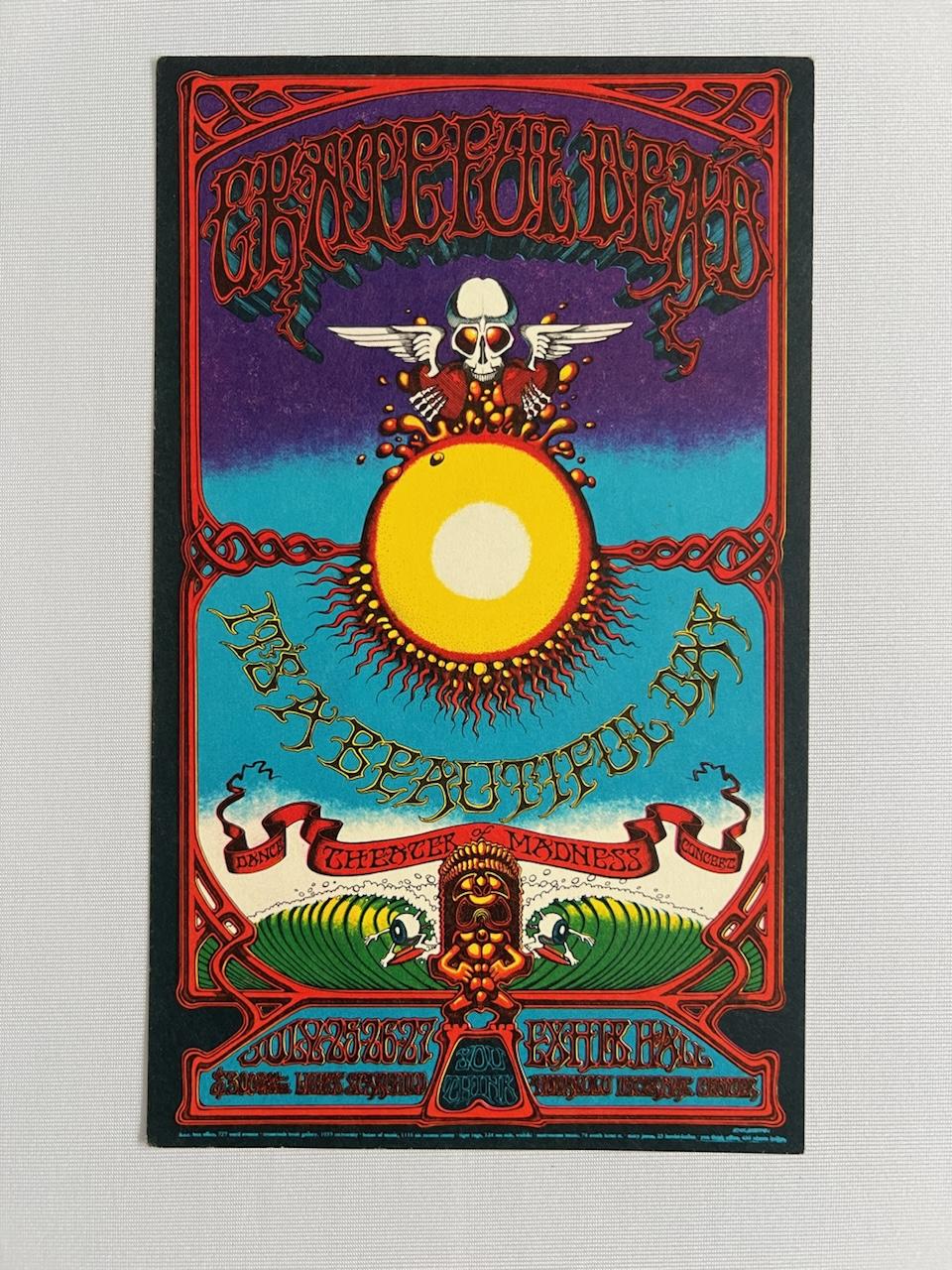 Rare Rick Griffin handbill. Grateful Dead Hawaiian!